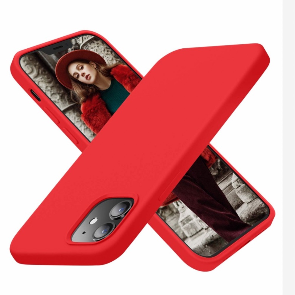 RED Silicone Protective Case for iPhone 12 PRO